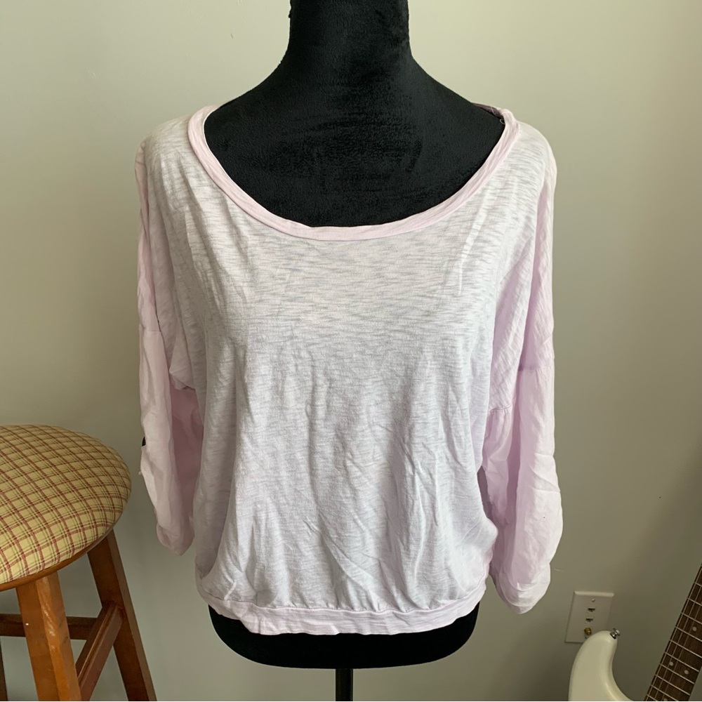 Splendid Light Pink 3/4 Sleeve Top